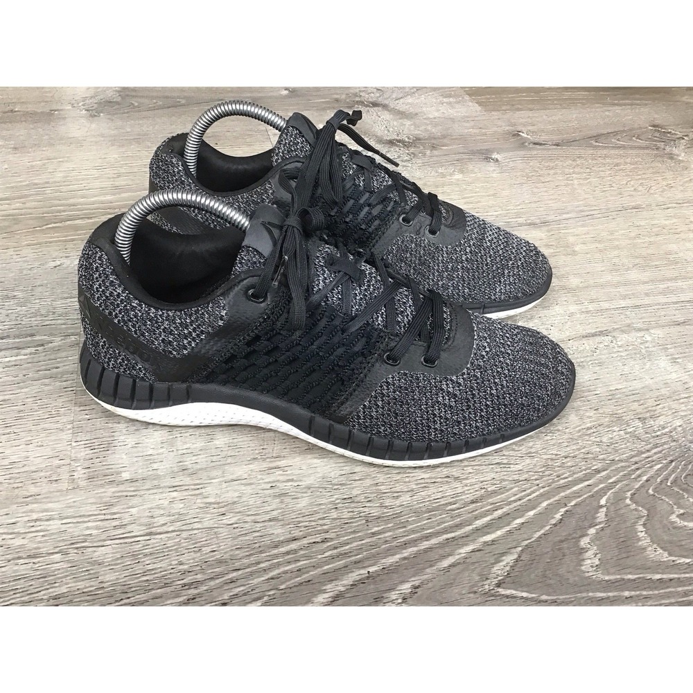 Reebok Print Run Womens Size 9 Black Sneakers Running Gym Shoes BS7363